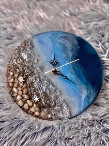 CADEAUX Horloge murale en résine époxy, résine époxy pour salon, meilleure qualité, meubles, décoration intérieure, horloge murale personnalisée, meilleure qualité - Product Image 5