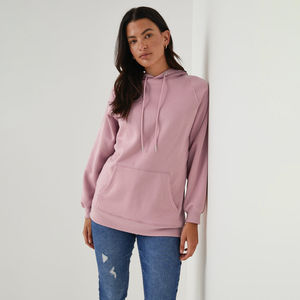 Sudadera con Capucha para Mujer, Estilo Casual Urbano, de Alta Calidad, con Logotipo Personalizado Impreso y Bordado, Forrada, 100% Algodón, Hombros Caídos, para Invierno - Product Image 3