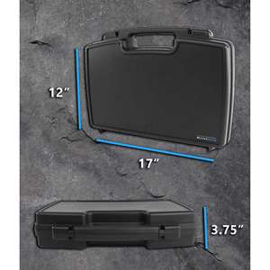 Estuche Organizador Rígido de Plástico con Función Metálica para Almacenamiento de Accesorios de Peluquería: Máquinas Cortapelos, Recortadoras, Cuchillas, Tijeras y Peines - Product Image 3