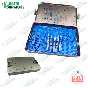 Instrumento oftálmico de cataratas de acero inoxidable, juego de cataratas oftálmicas con caja de esterilización CE ISO aprobado por Hasni Surgical - Product Image 2