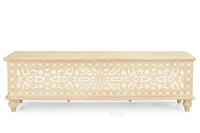Meuble TV moderne en bois massif fait main avec rangement, style ferme, pour appartement, salon, hôtel, chambre à coucher, durable, minimaliste, facile à assembler