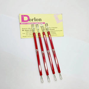 Herramienta profesional de removedor de espinillas de acero inoxidable Dorlon, extractor de comedones de espinillas de doble cabeza para acné, certificado CE - Product Image 1