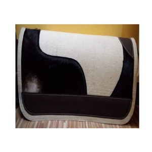 Tapis de selle en feutre de couleur blanche et assortie de meilleure qualité Tapis de laine de designer occidental pour l'équitation - Product Image 5