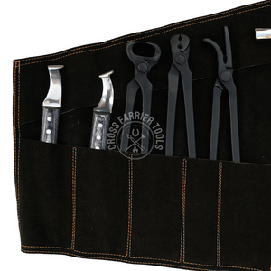 Rolling Farrier Organizer Kit Farrier Tool Black Nail Puller Pliers Hoof Clincher Loop Knife Hoof Knife & Hammer Tools for Horse - Product Image 6
