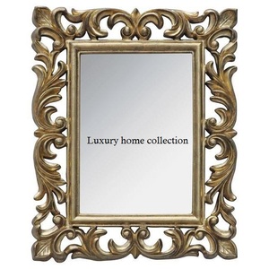 Cadre de miroir en bois fini antique de qualité supérieure, parfait pour la décoration murale de l'entrée ou du dressing du salon - Product Image 3