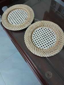 Assiette en rotin écologique en vrac, assiette en rotin tissée à la main à la mode pour la décoration de la maison et du restaurant avec les meilleures offres d'exportation du Vietnam - Product Image 3
