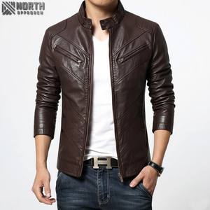 Chaqueta Bomber de Cuero con Camuflaje para Hombre, a Prueba de Viento, Transpirable, con Cierre de Cremallera, Personalizable - Product Image 1