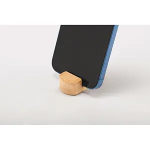 Soporte de Teléfono Personalizado Mini POY de Bambú, Elegante y Duradero - Product Image 3