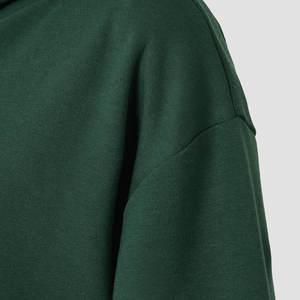 Logo personnalisé Col à capuche avec poignets élastiques Streetwear décontracté Chiffres à épaules tombantes Respirant Écologique Hoodies Tricotés - Product Image 4