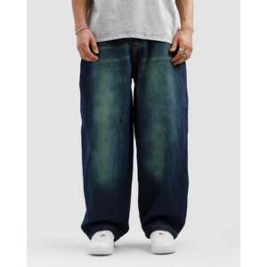 กางเกงยีนส์ทรงวินเทจเอวสูงทรงหลวมสไตล์สตรีทแฟชั่นขาบานพิมพ์ลายเพชรคริสตัลสีสันสดใสผ้ายีนส์ฟอกสีสำหรับฤดูใบไม้ร่วงและฤดูหนาว - Product Image 6