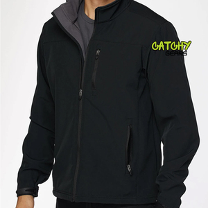 Veste Softshell d'hiver pour homme avec doublure en polaire coupe-vent et imperméable pour la randonnée en montagne en plein air - Product Image 2