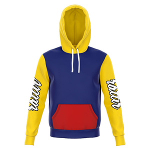 Sudadera con capucha de alta calidad para hombre con logotipo bordado personalizado de estilo de cuello redondo de secado rápido y camisa con estampado de hombro caído por sublimación - Product Image 1