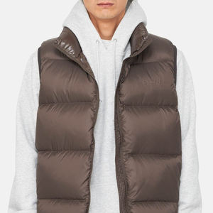 Chaleco Acolchado Cálido al por Mayor para Hombre, Chaqueta Acolchada sin Mangas con Capucha, Chaqueta Acolchada Ligera y Brillante para Hombre - Product Image 6