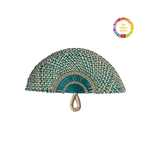Vietnam Eco Friendly Boho Palm Leaf Seagrass Fan Ventilateur tissé à la main pour souvenirs et décoration murale - Product Image 4
