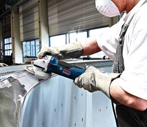 Meuleuse d'angle filaire GWS 17-125 S, puissante, moteur à balais 1700W, disque de coupe en acier inoxydable, haute performance, protection contre les surcharges - Product Image 6