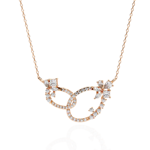 Hermoso Collar para Dama en Oro de 18k con Diamante Cultivado en Laboratorio, Elegantes Collares de Diamantes - Product Image 2