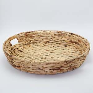 Small serving trays with sturdy handles good price eco friendly <b>water</b> hyacinth tray <b>containers</b> - Product Image 5