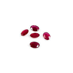 Rubis naturels de Bangkok, ovales calibrés 8x11mm, qualité supérieure, pierre précieuse en cristal rouge rose, taille coussin, traitement thermique, taille personnalisable - Product Image 1
