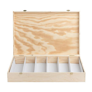 กล่องไม้อัดสำหรับ6 + 6 BT ขนาด750มล. ขนาดภายใน: 51.6X33.9X17 5 - Product Image 3