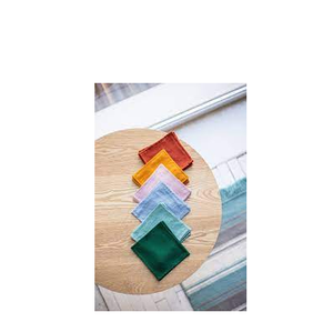 ที่รองแก้วหินผ้าลินินที่รองแก้วเครื่องดื่มที่มีความปลอดภัยแผ่นรองแก้วสีเหลืองสองด้านและมีขนาดสามารถปรับแต่งได้ - Product Image 4