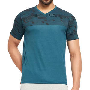 T-shirts d'entraînement de sport en polyester 100% pour hommes impression par sublimation de haute qualité maillot décontracté col rond manches courtes dernière conception - Product Image 1