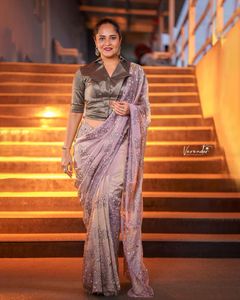 เสื้อส่าหรีงานปักลายดอกไม้ jaal สวย - Product Image 2