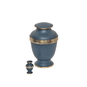 Cremation <b>Urn</b> for Adult Human Ashes <b>Large</b> Handcrafted Funeral Memorial with Elegant Design - Product Image 1