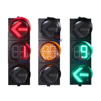 Feux de circulation de haute qualité IP66 Semaforo 200 mm 300 mm pour les croisements, feux de circulation LED multicolores, feux de signalisation