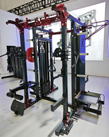 Entraîneur multifonctionnel commercial, système complet de croisement de câbles, rack de squat, certifié CE/ISO9001/ROHS, 592 kg