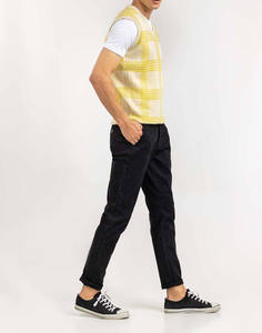 Ropa de Punto de Diseño de Marca Personalizada, Suéter Transpirable de Punto sin Mangas con Cuello Redondo 100% Algodón, Unisex, Venta al por Mayor - Product Image 5