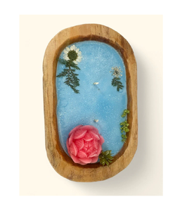 Bougie en bois bol à pâte pour table de Noël décorer bougeoir en bois pour Noël - Product Image 4