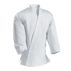 Kimono de BJJ léger, uniforme d'arts martiaux unisexe avec logos personnalisés, 100% coton, durable et respirant, vente en gros au Pakistan - Product Image 4