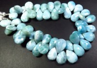 Lot en gros de perles de Larimar bleu naturel, taille brillante, 8 brins, 11-14,5 mm, facettées, certifiées CNAS, diamètre du trou pour bijoux