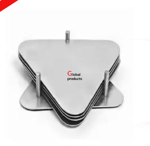 Dessous de verre design lapin doré de forme ronde au look élégant pour hôtel, restaurant et bar - Product Image 3