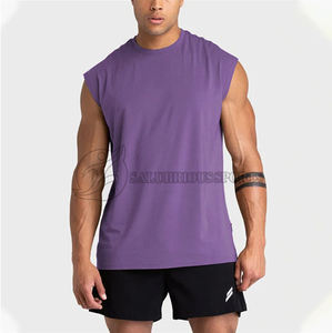 Camisetas sin mangas de verano 2024 para hombre, camisetas sin mangas de punto de Color sólido para Fitness, correr, entrenamiento muscular transpirable de secado rápido - Product Image 6