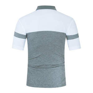 T-shirt polo tendance multi-unisexe pour homme 220gsm tissu tricoté de haute qualité personnalisable col dur anti-rétrécissement - Product Image 2