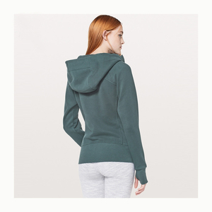 Femmes à manches longues Gym Workout Sportswear personnalisé chaud fermeture éclair capuche multi-poches grande taille fermeture éclair sweats à capuche - Product Image 3