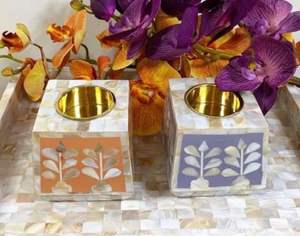 <b>Electric</b> Middle Eastern Traditional Mother Pearl Inlay Incense <b>Bakhoor</b> <b>Burner</b> India Scented Wood Charcoal Holder for Religious - Product Image 2