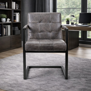 Chaise de bureau ergonomique avec support lombaire réglable en hauteur et dossier en maille respirante pour la maison et le bureau - Product Image 1