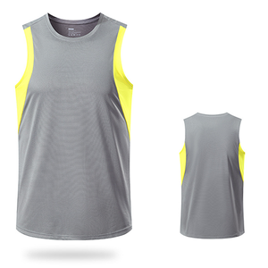 Débardeur d'été en tricot respirant avec logo personnalisé pour hommes, pour des exercices d'extérieur décontractés, des entraînements sportifs et de la musculation - Product Image 1