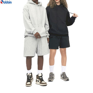 Conjunto Deportivo Unisex con Logotipo Personalizado, Novedad, Otoño, Moderno, Transpirable, de Secado Rápido, Sudadera con Capucha, Pantalones Cortos, Forro Polar, Manga Larga, Talla Grande - Product Image 1