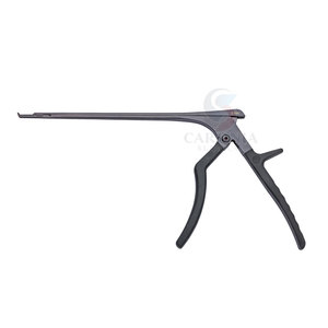 Curette Kerrison manuelle sur mesure de 18 cm, 90 degrés, 2 mm, en acier inoxydable noir, certifiée CE, fabrication pakistanaise, vente chaude - Product Image 1