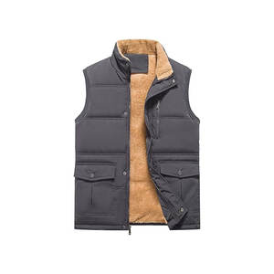 Veste sans manches pour hommes, vêtements chauds d'hiver, gilets gonflés épais et résistants à l'eau - Product Image 2