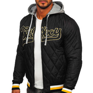 Vestes Letterman de haute qualité corps en laine manches en cuir véritable vêtements d'hiver veste bouffante pour hommes intelligente et élégante veste d'hiver - Product Image 4