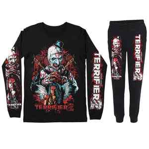 Conjunto de dos piezas para hombre de Halloween, sudaderas de calle ecológicas y pantalones para correr para declaración de moda - Product Image 6