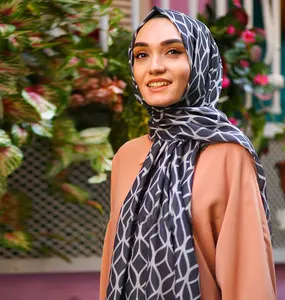 Foulard en coton imprimé pour femmes, foulard en Pashima, Hijab, écharpes à faible coût d'usine