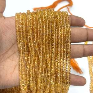 Cuentas Redondas Lisas de Citrino Natural de Alta Calidad, Amarillo, de 4 mm a 5 mm, Hilo de Piedras Preciosas, Más de 50 Años de Experiencia en la Fabricación de Joyas - Product Image 3