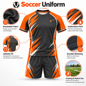 Tenue d'entraînement de football conçue avec des matériaux légers, offrant une performance d'évacuation de l'humidité et un confort flexible pour l'entraînement quotidien. - Product Image 6