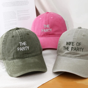 Sombrero bordado personalizado 6 o 5 paneles gorra de papá bordado borde curvo gorras de béisbol de mezclilla y sombreros texto personalizado su logotipo - Product Image 1