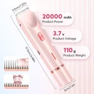 Nouveau Rasoir Électrique Rechargeable 2-en-1 pour Femme 2025 – Épilateur Corporel et Facial Étanche IPX7 pour Visage, Lèvres, Menton et Aisselles - Product Image 3